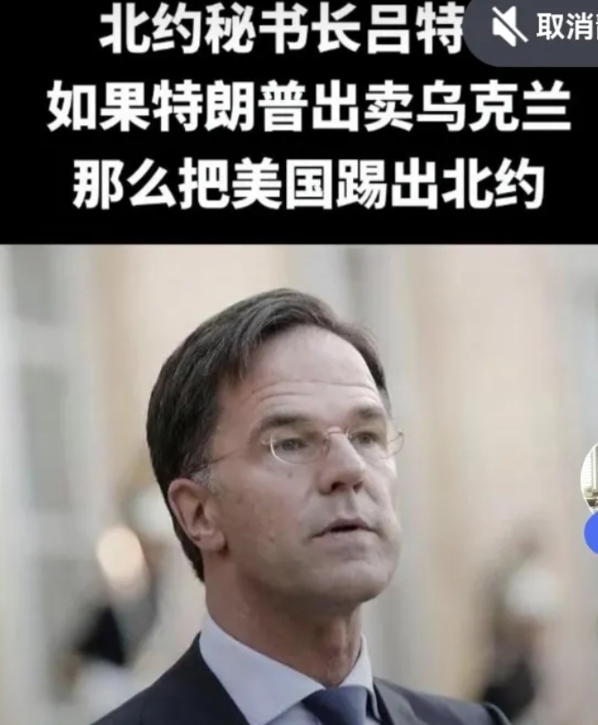 北约：特朗普若出卖乌克兰，就把美国踢出去