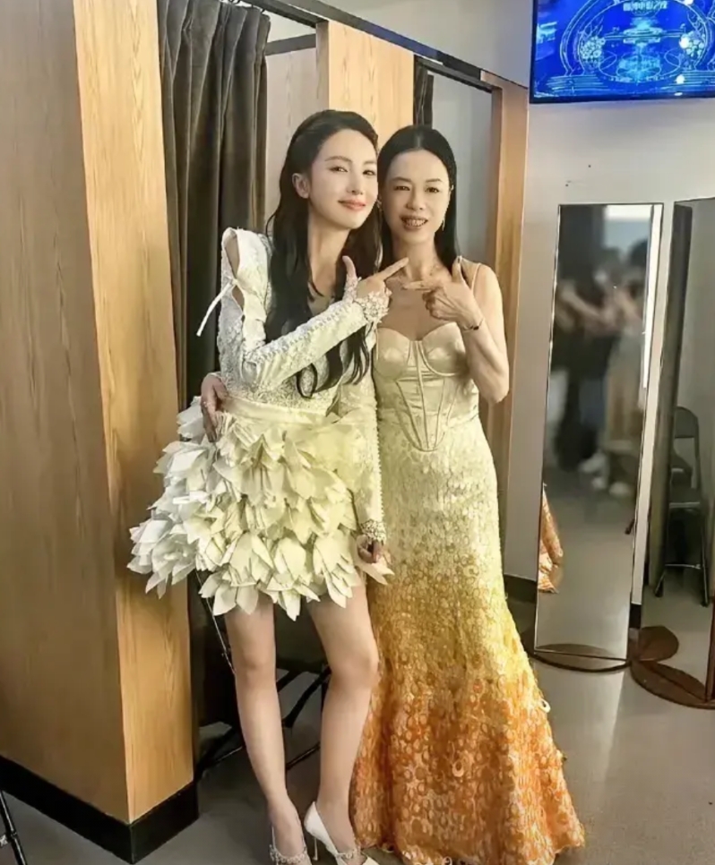 黄妈真是厉害，
整容后和金晨合照，
完全看不出老态，
反而像金晨的姐姐。
从这张