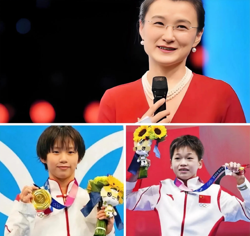 央妈一出手，效果果然不一样！
主持人在采访陈芋汐和全红婵时，没有让她们俩一起接受