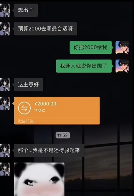 你也可以说你刚出国回来。