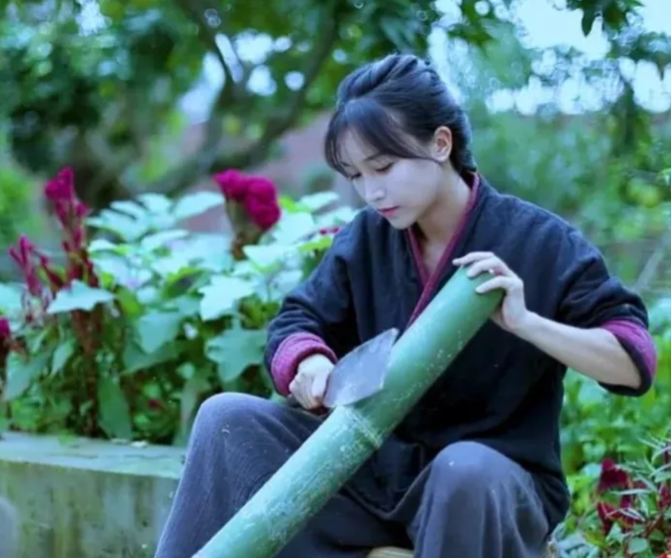 李子柒，她的苦难经历，才让她拥有了强大的内心力量:

6岁时，父亲离世，她跟随着