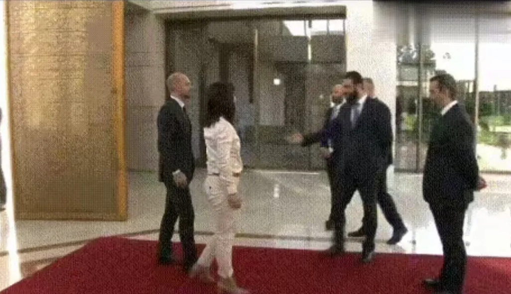 太丢人了，朱拉尼拒绝与德国外长握手！

法国外长巴罗特与德国外长贝尔伯克在1月3