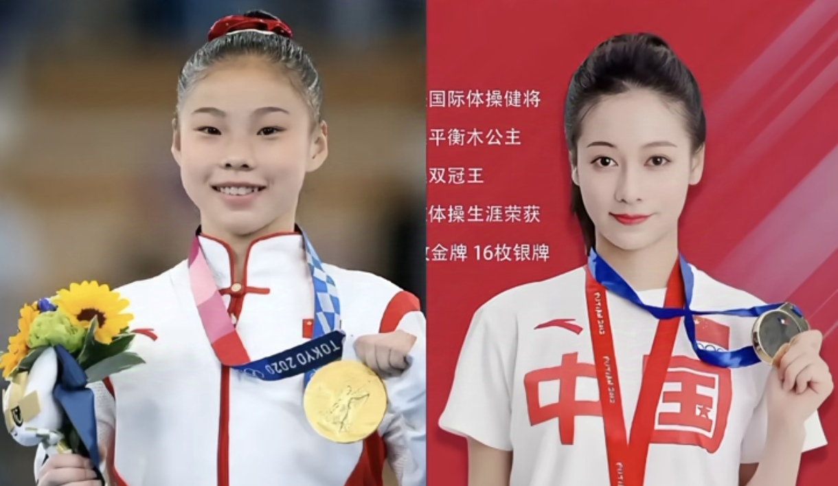 体操界的风波，你站哪边？
左边是管晨辰，04年的，拿过奥运会平衡木冠军，两年前退