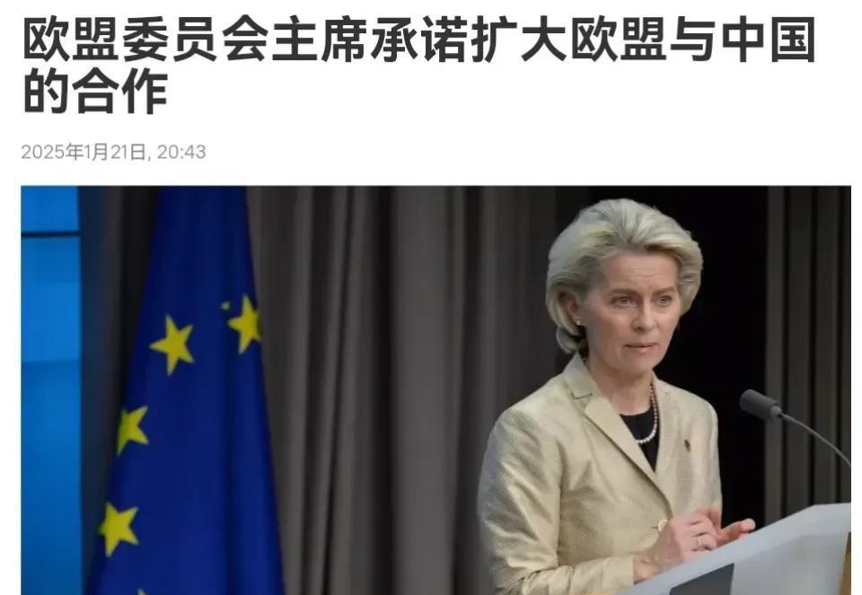 冯德莱恩最近在达沃斯说的有点出乎意料。之前她一直推动“去风险”政策，还对中国的新