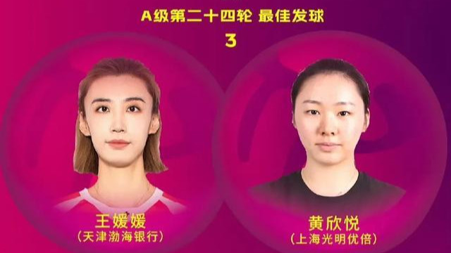 女排联赛24轮单项最佳和累计最佳出炉 庄宇珊 丁霞 龚翔宇 武欣宇入围