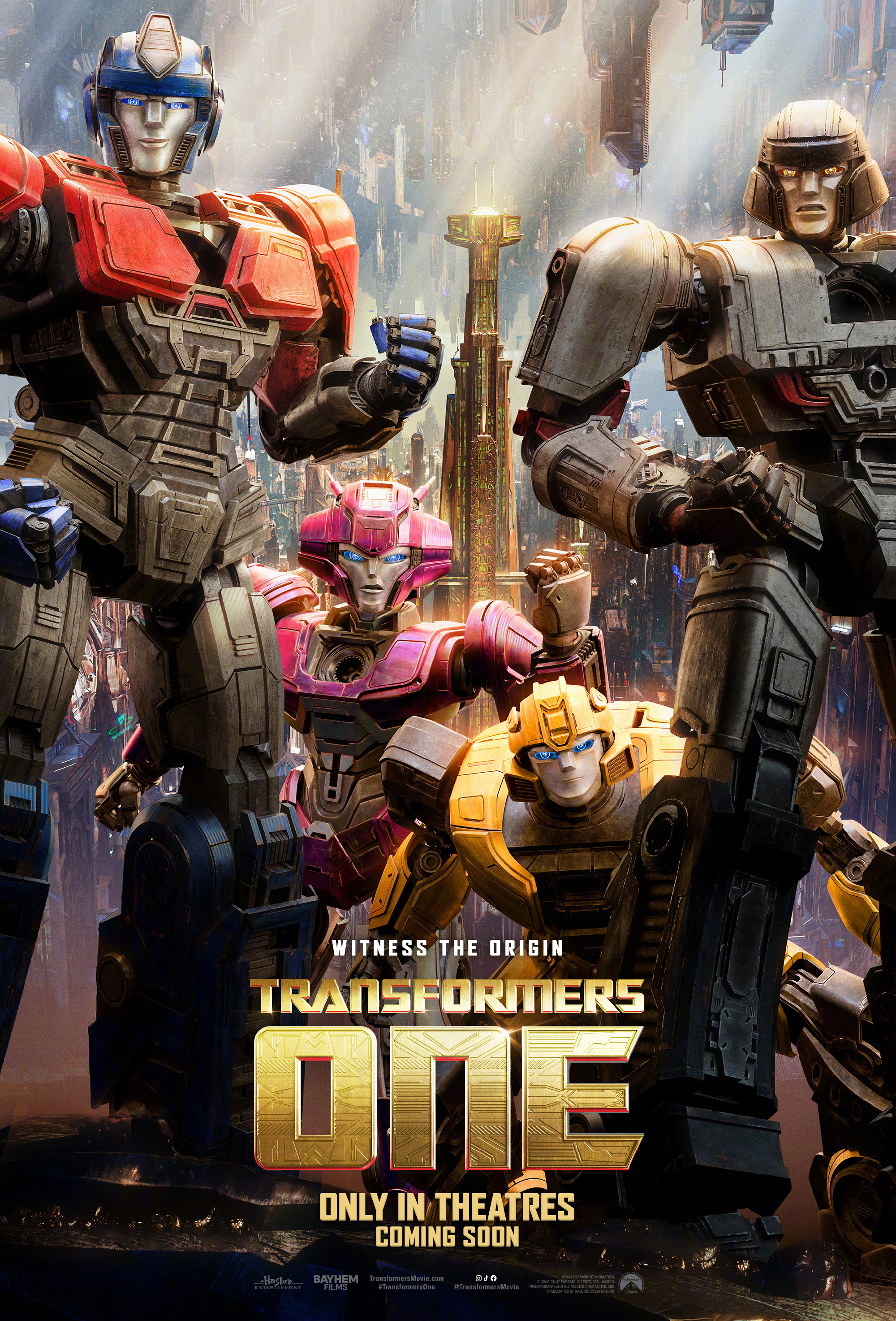 变形金刚动画电影《变形金刚：起源》（Transformers One）发布首批角