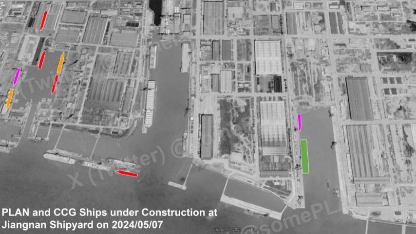 江南造船厂13艘各类型军舰同时建造，美国海军内部引发震动