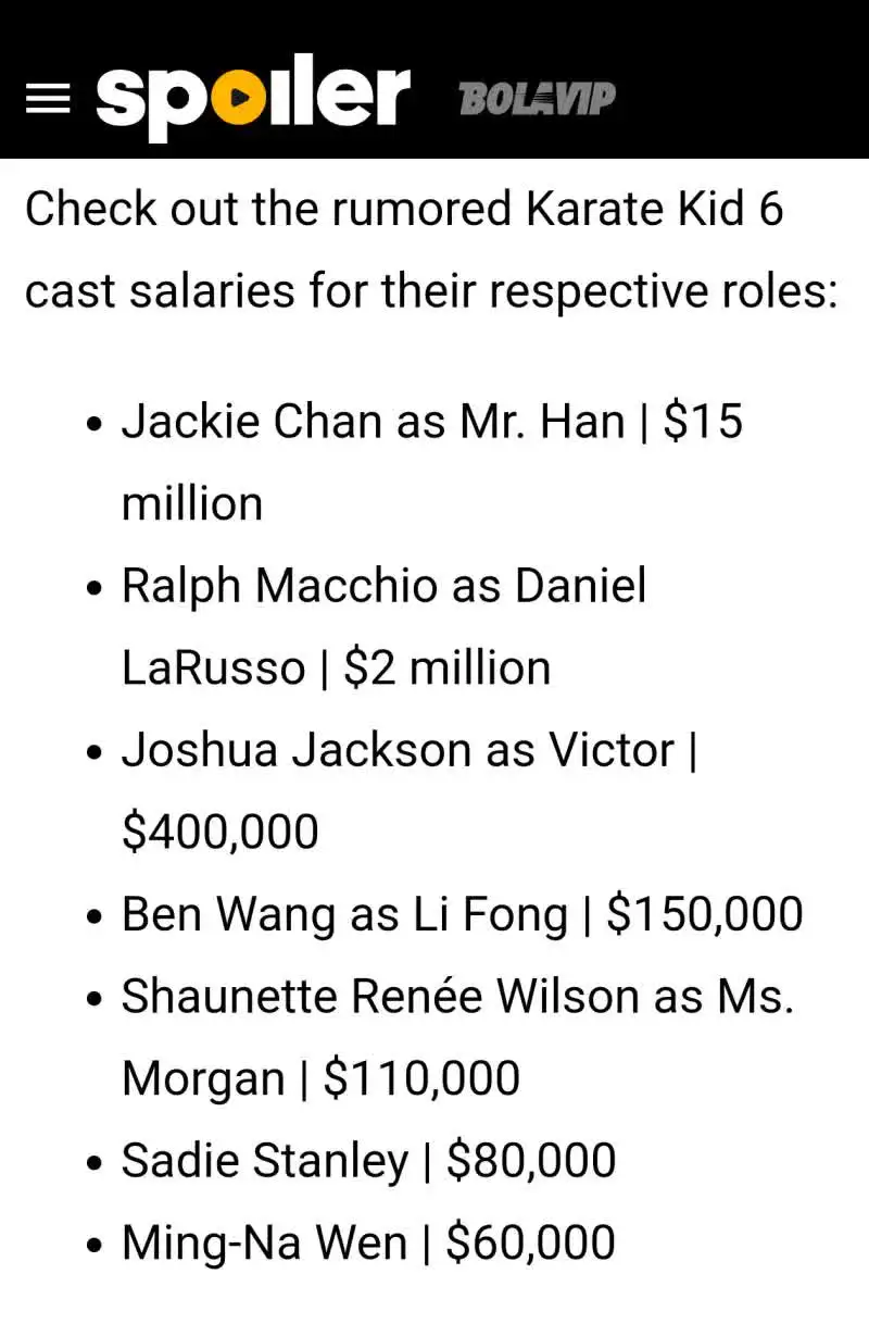 成龙作为七旬老汉，还能拿1500万美元片酬