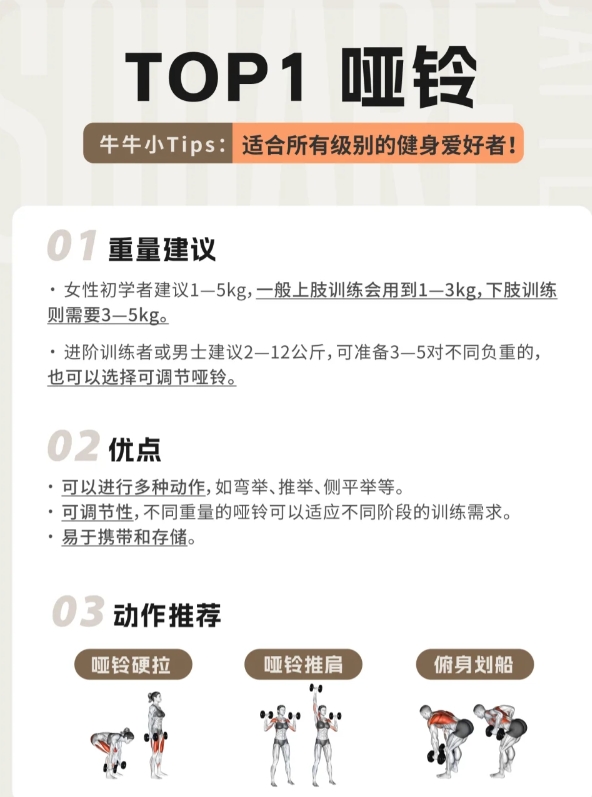 居家增肌减脂训练工具推荐