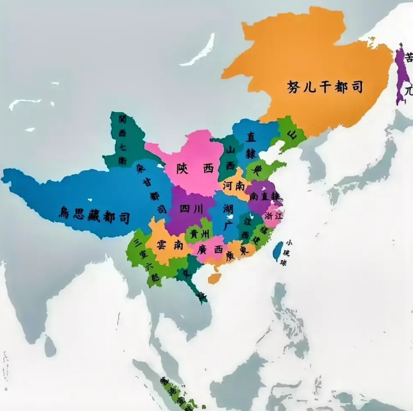 这是大明巅峰时期的领土范围，和大清巅峰比那个更大？
网友：仅摊丁入亩政策，大清选