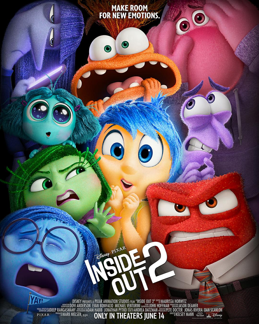 皮克斯年度力作《头脑特工队2》（Inside Out 2）北美上映5天，累计票房