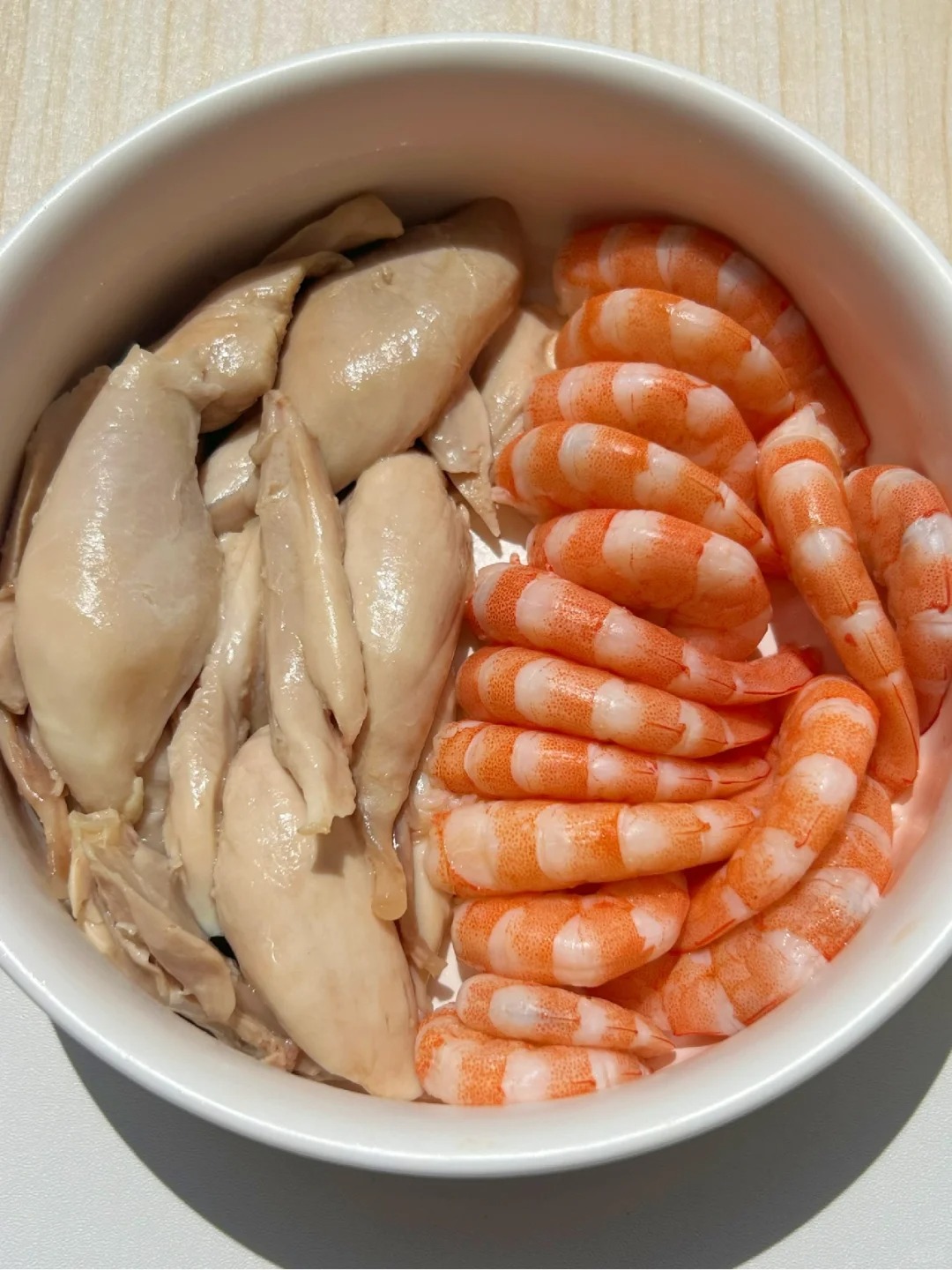 吃得干净真的会瘦！
分享凉拌鸡腿虾！巨赞巨好吃！虾🦐巨爽脆Q弹！鸡腿肉嫩滑多汁