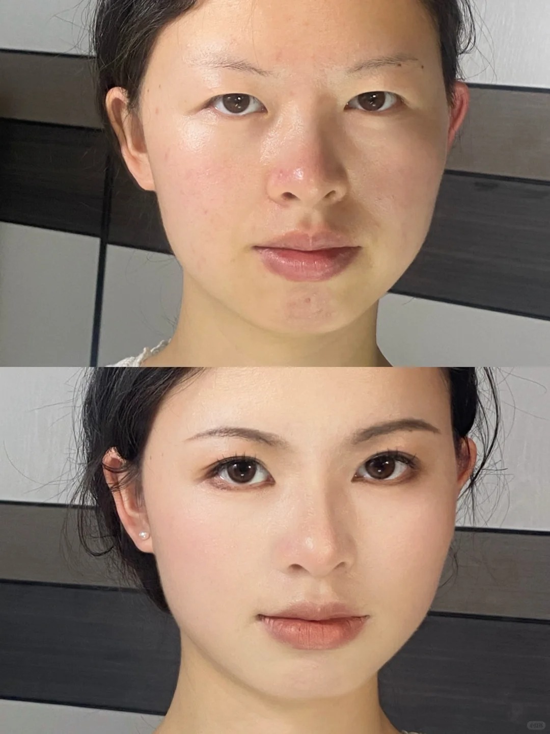 淡颜小五官的化妆新思路
五官在于神美而不是形美
强调眉眼 去掉卧蚕和立体度 发挥