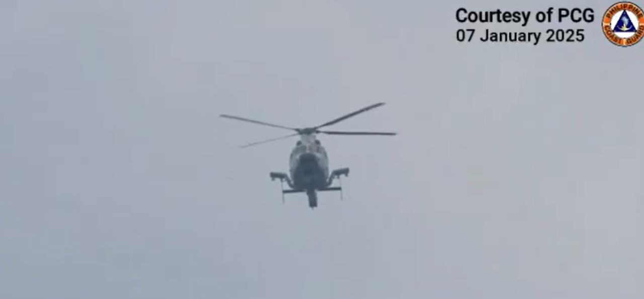 菲律宾海警称，中国12000吨的海警5901号，在面对菲律宾400吨级海警船的驱