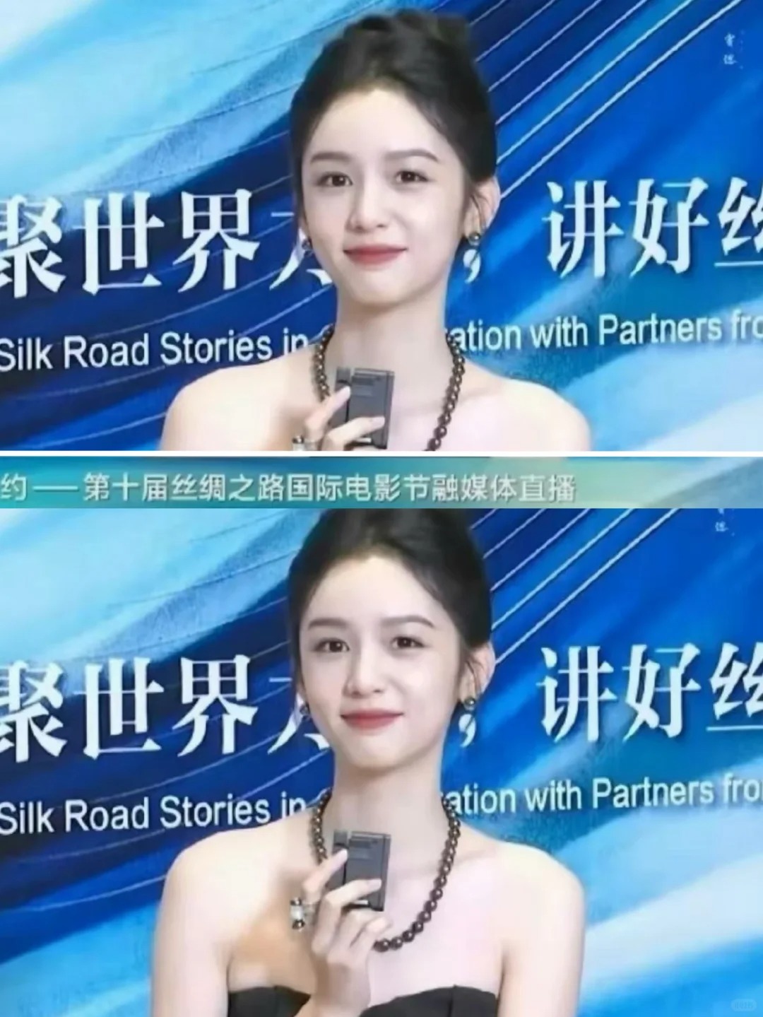 老天奶，这可是央视镜头！！
不是都说央视镜头是照妖镜吗？为什么周也直接轻松驾驭了