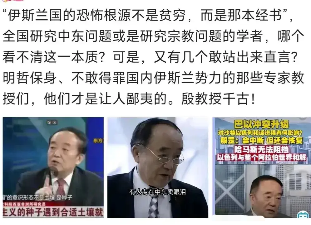 殷教授敢说真话
