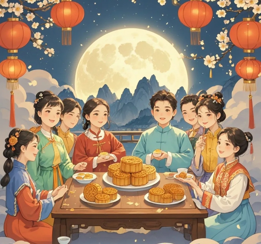 河北赵县城乡家家户户会设“月光位”，准备好瓜果月饼，“向月供而拜”，且有“男不拜