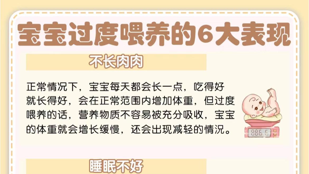 宝宝过度喂养的6大表现，妈妈们要警惕啦！