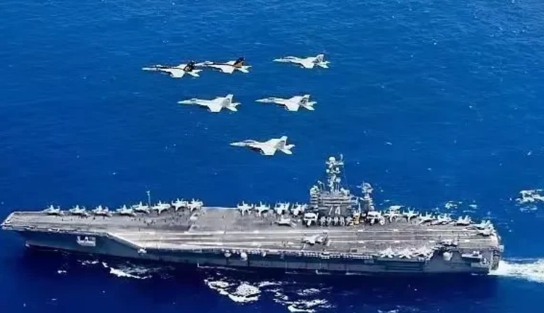 突发！美海军“卡尔·文森”号航母打击群今天再次进入南海…

看来美国佬还是不死心