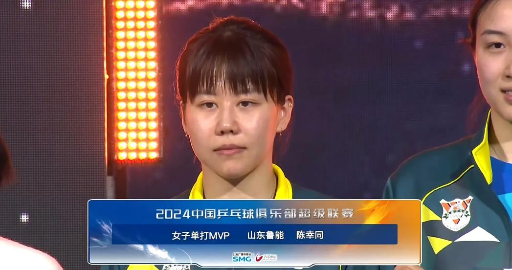 国乒女队现役获得乒超联赛mvp次数排名

第一名，孙颖莎，3次
孙颖莎曾连续20