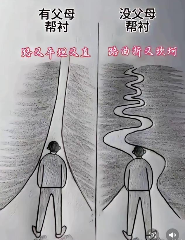 没有父母帮衬的路难走！但只要自己努力，也会到达目的地！