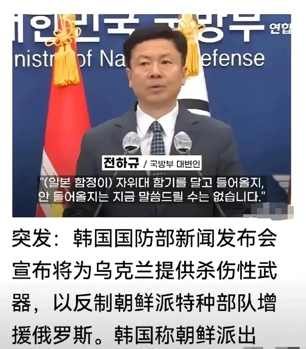 最近国际局势真是风云变幻，听说朝鲜向俄罗斯派兵后，韩国也不甘示弱，决定要向乌克兰
