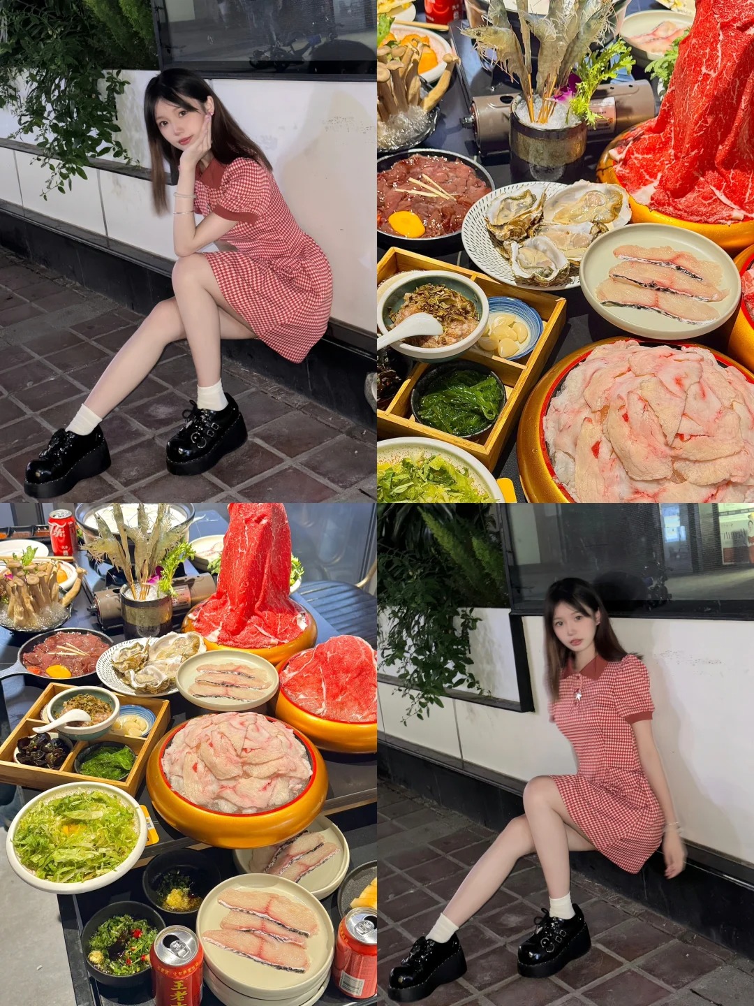 在绵阳 吃到心心念念的粥底火锅🍲la
超好吃！很新鲜！是活的虾🦐耶
姐妹们快