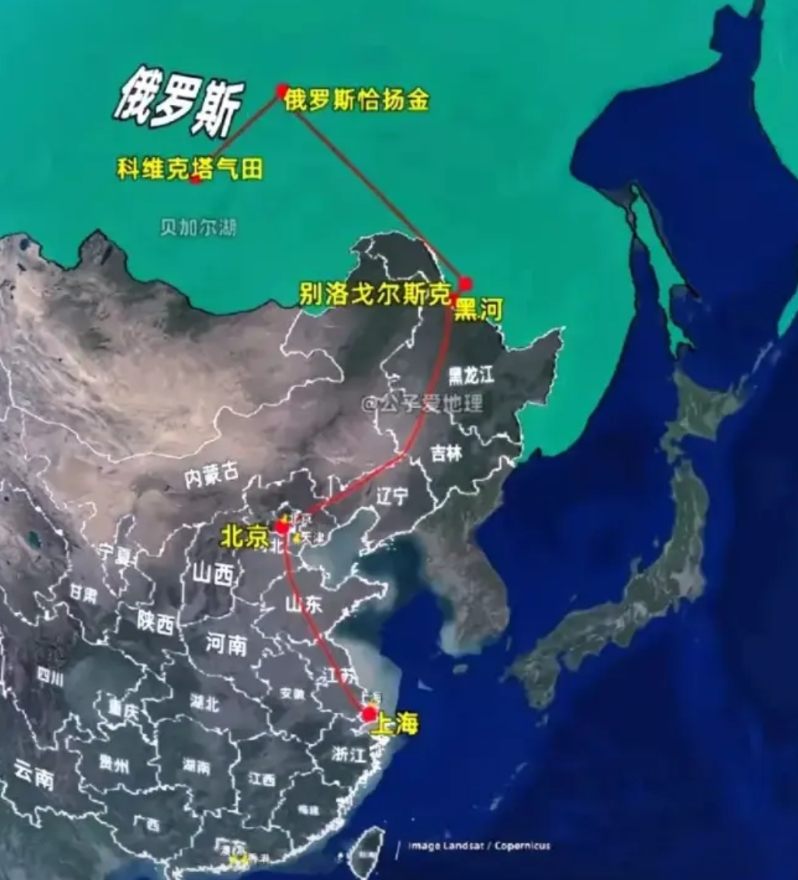 12月22号，俄罗斯居然给中国的天然气供应破了合同量，创下新纪录！这不得了！完全
