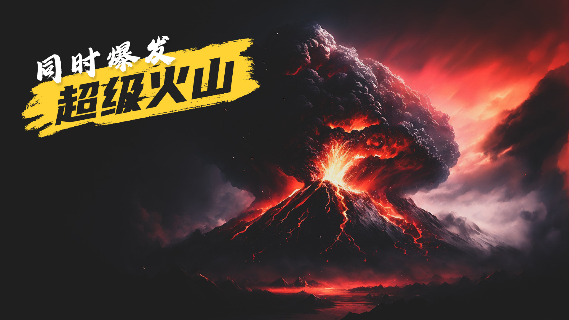 超级火山同时爆发，是什么景象？