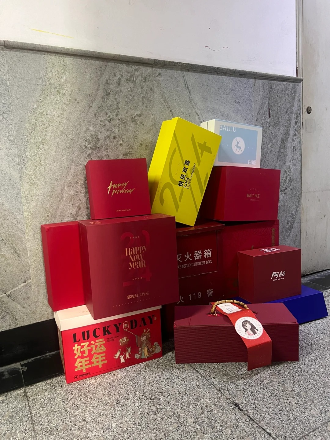 我的邻居好像是娱乐圈大佬
今天是物业收纸箱的日子
看电梯口堆了很多五颜六色的盒子