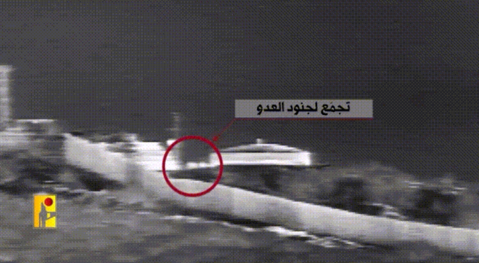 3月31日，黎巴嫩“真主党”武装发射伊朗提供的，温压战斗部弹头的反坦克导弹，在拉