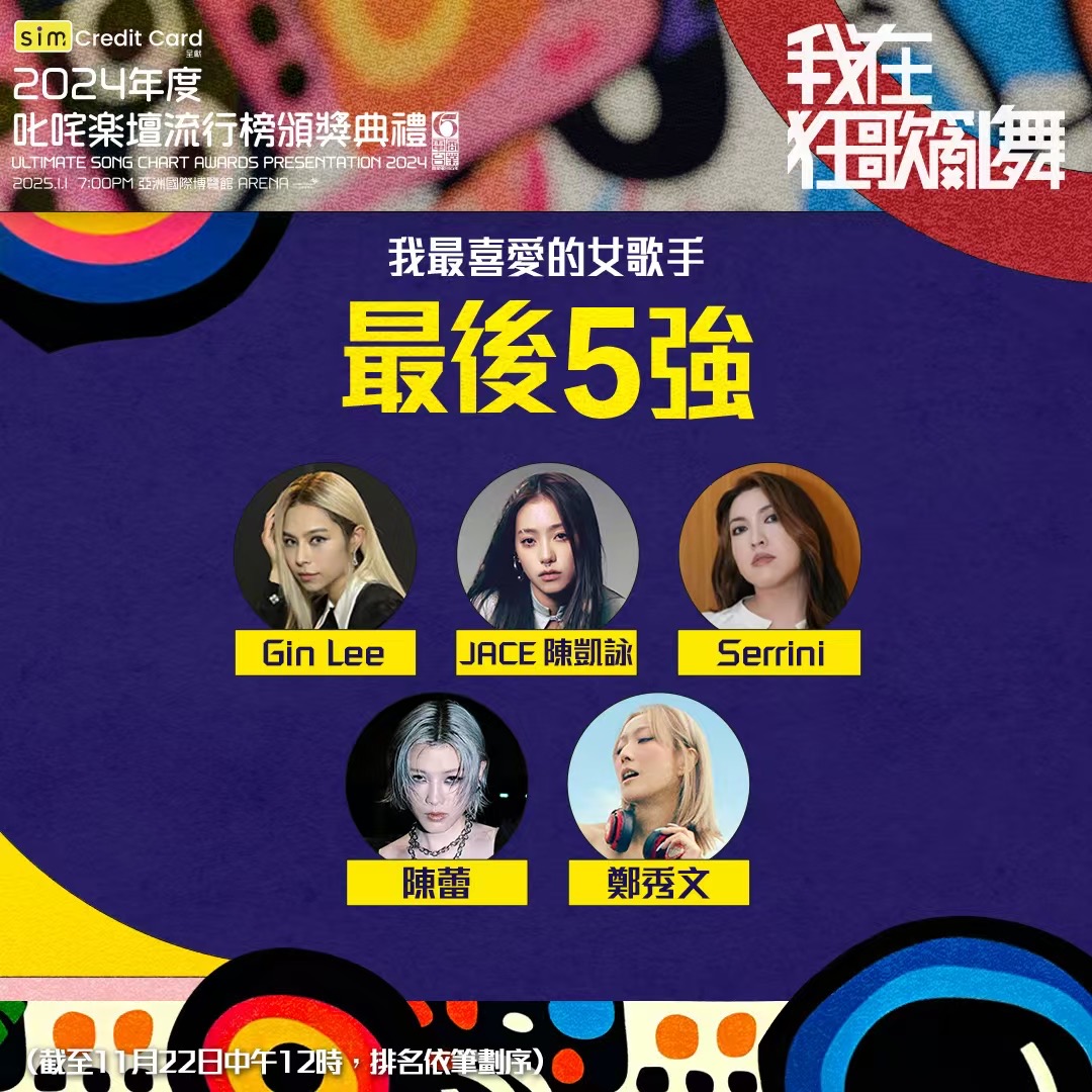 2024“我最喜爱的女歌手”五强