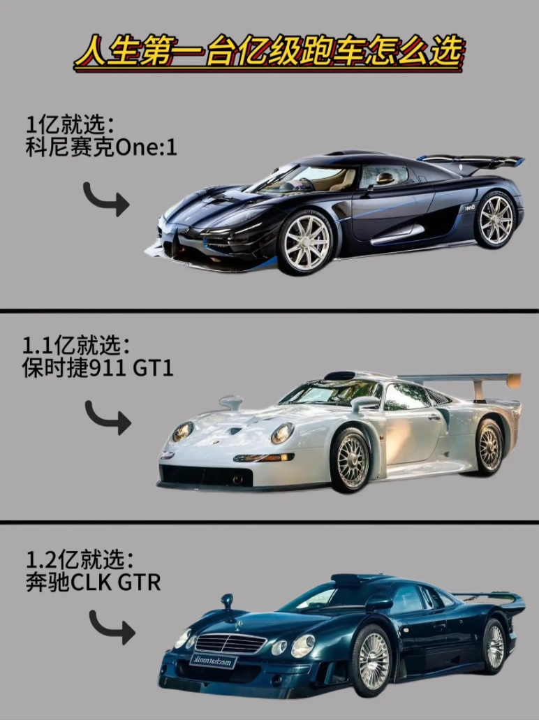 老铁们，听我一声劝，亿级跑车就该这么选！