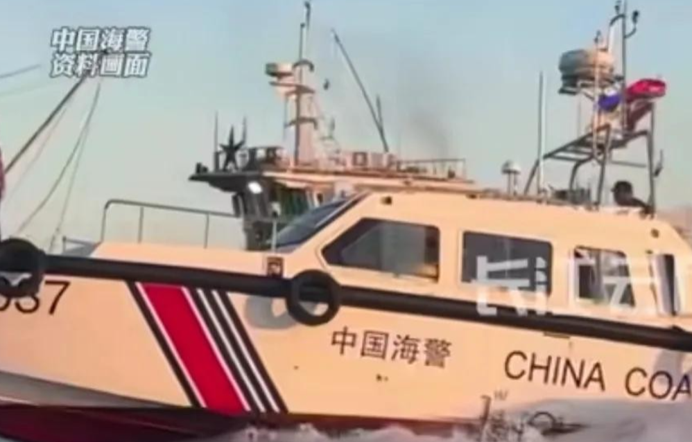金门海域四艘大陆海警船与四艘台湾海巡船紧张对峙！