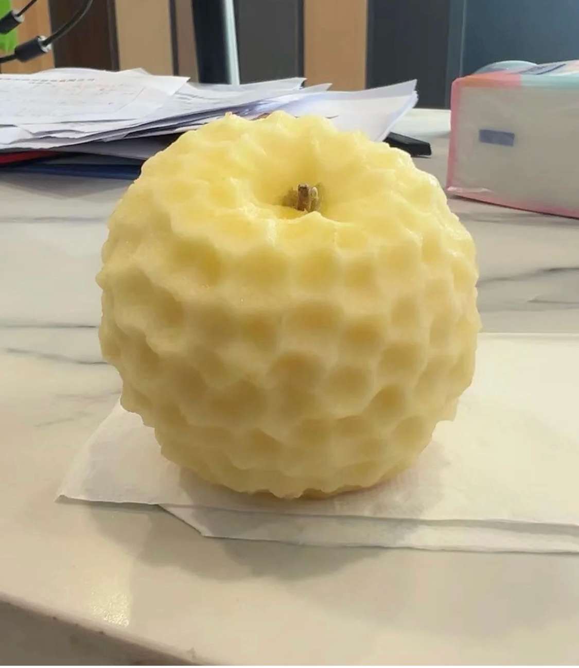 啃得纹路挺好的