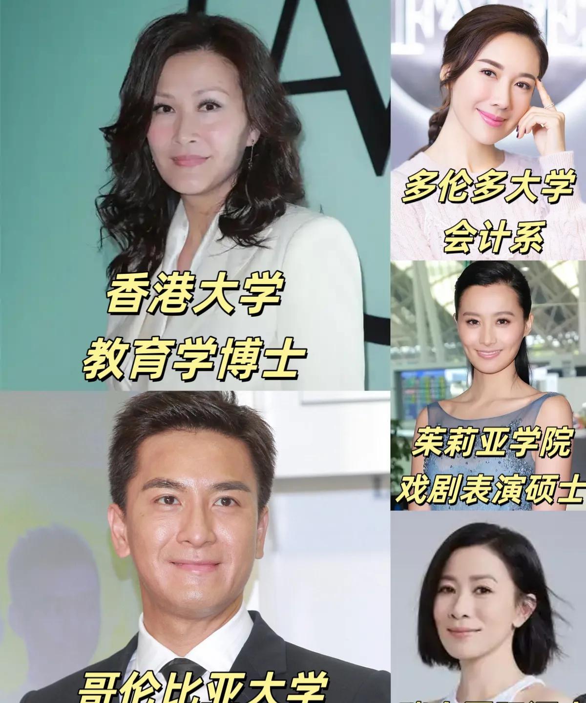 没想到，TVB的小生花旦不仅演技了得，学历还那么高！
