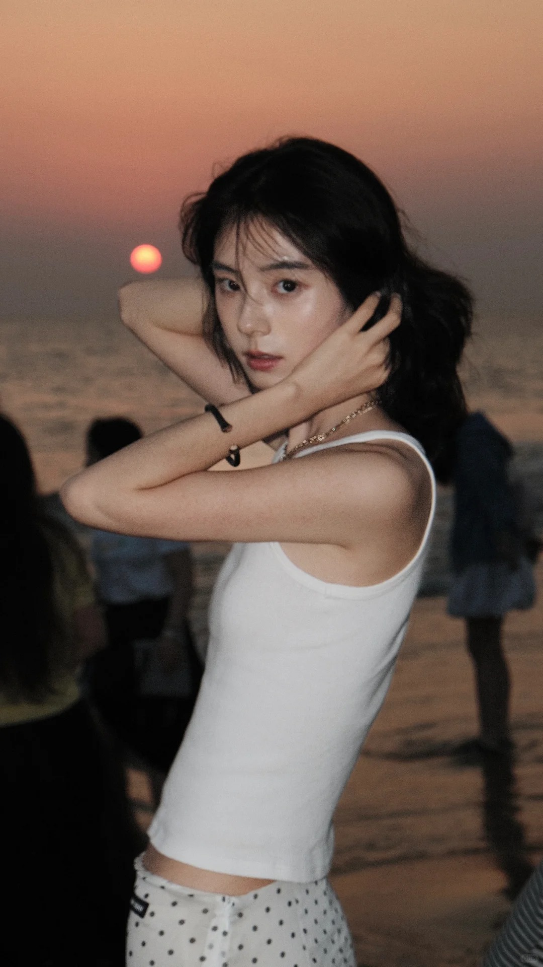 富士下的三亚落日