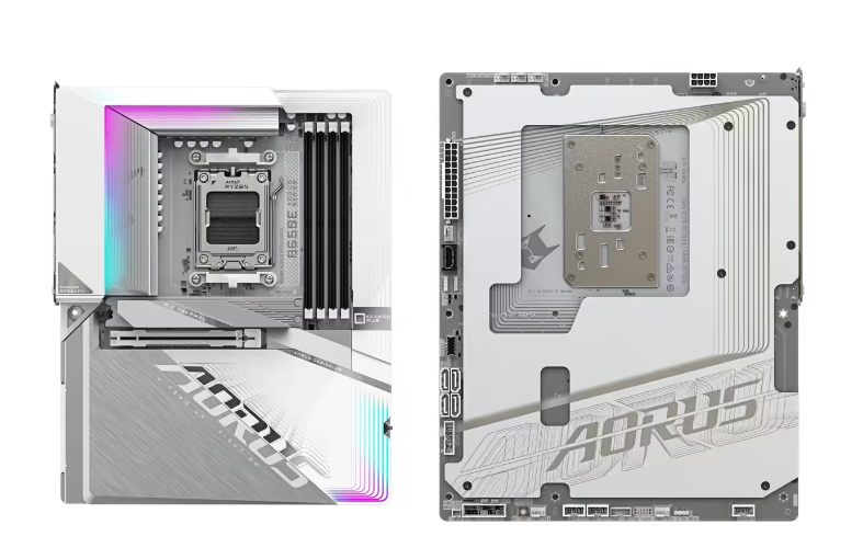 技嘉第二款背插主板 B650E AORUS STEALTH ICE 国行首销，2