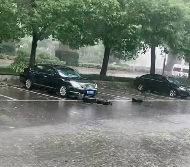 上海今天暴雨，现在外面天色暗沉，开始起风了。

估计是受普拉桑的影响。不是台风，