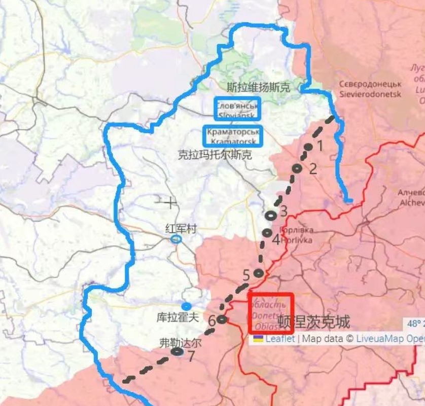 数十万俄军打了两年半，夺取了10万平方公里土地，又丢了4万平方公里土地。在顿巴斯