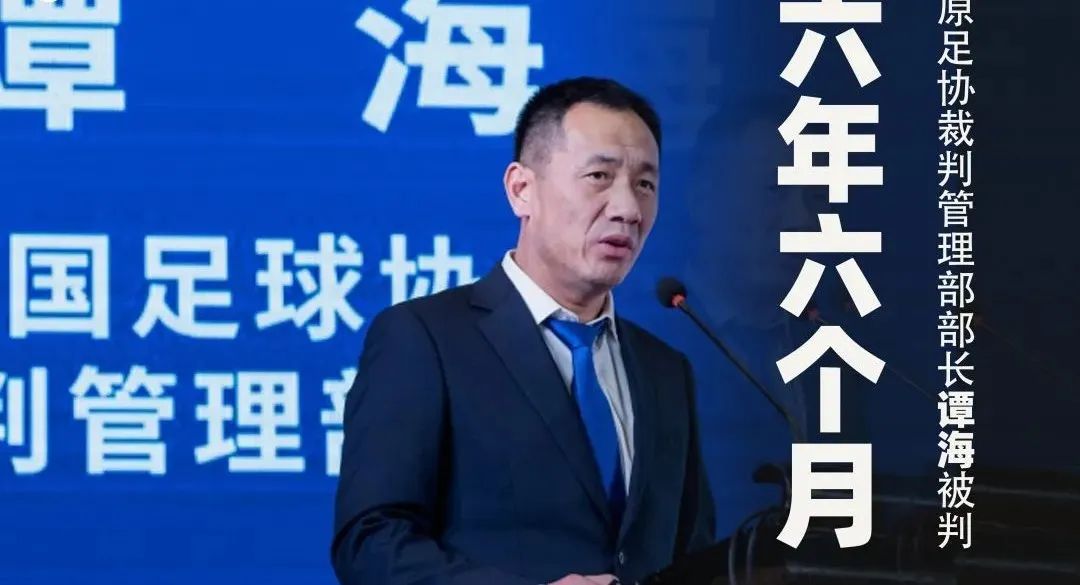 中超金哨谭海被判六年半