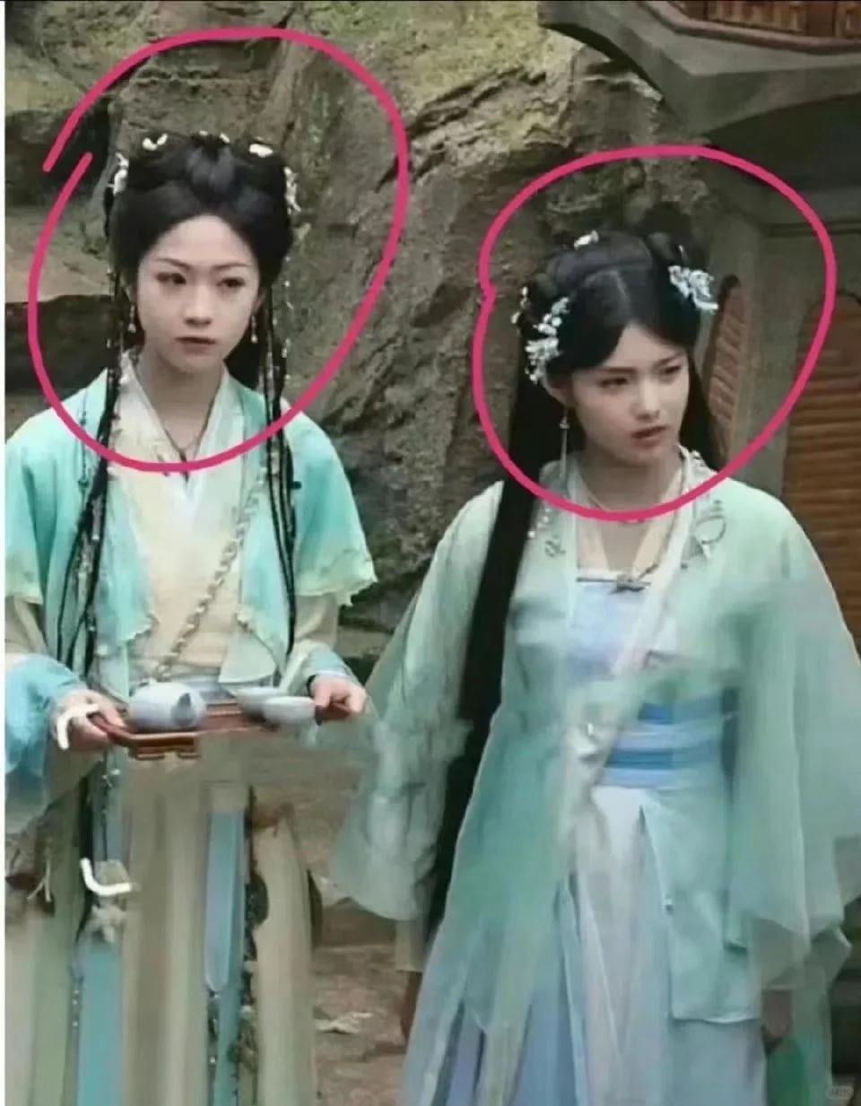 光看脸和装造确实看不出谁是女主…
好离谱啊😂😂#明星
 #明星资讯 #电视剧