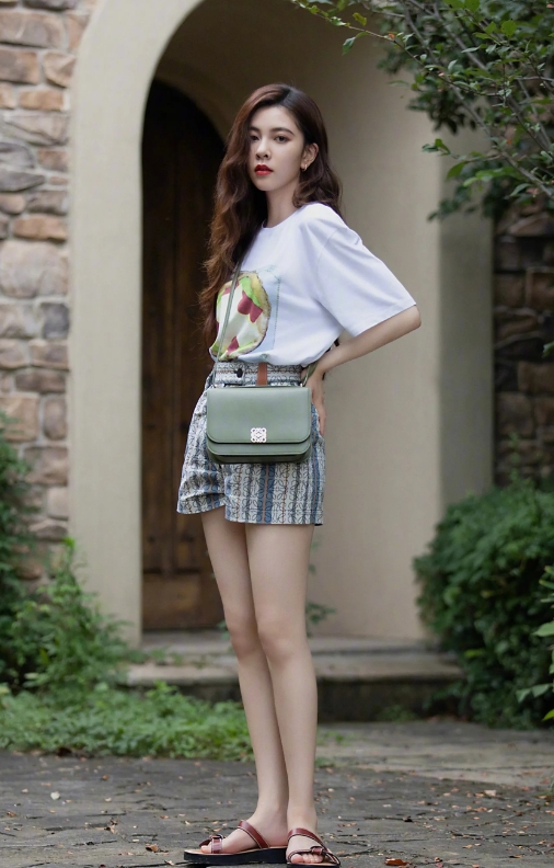 宋妍霏，169cm，长发及腰。