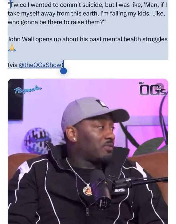 曾经的NBA状元郎约翰-沃尔现在已经离开了NBA，最近他参加了一档电视节目，表示