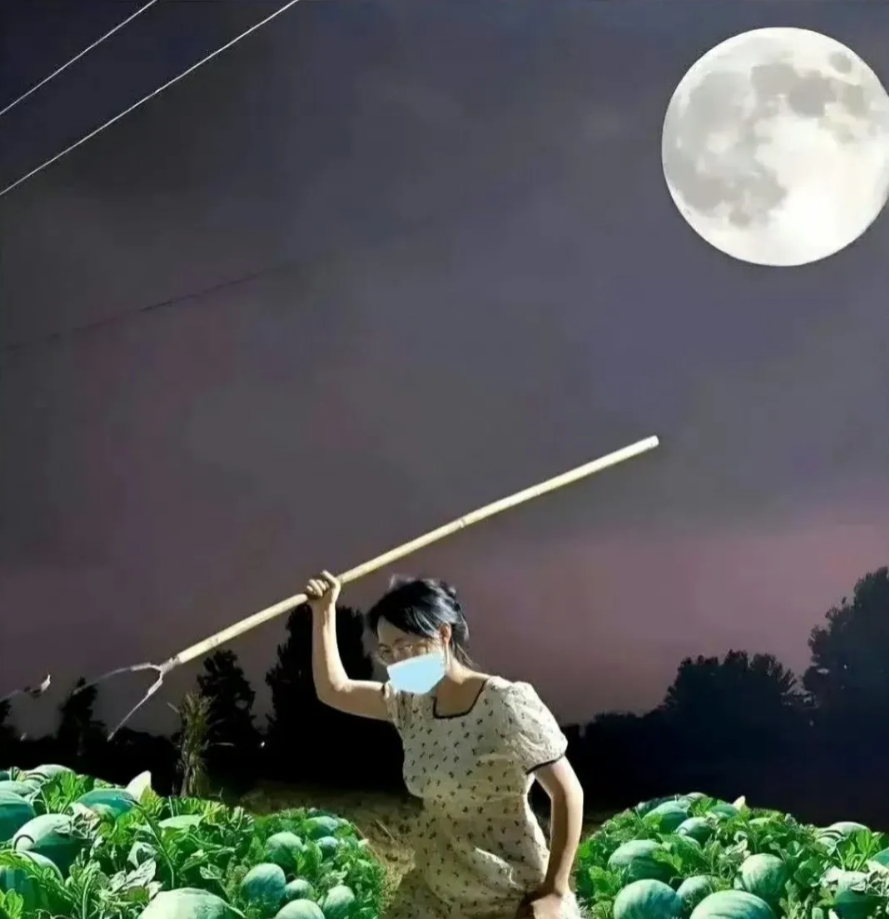 半夜三更在西瓜地里干嘛？