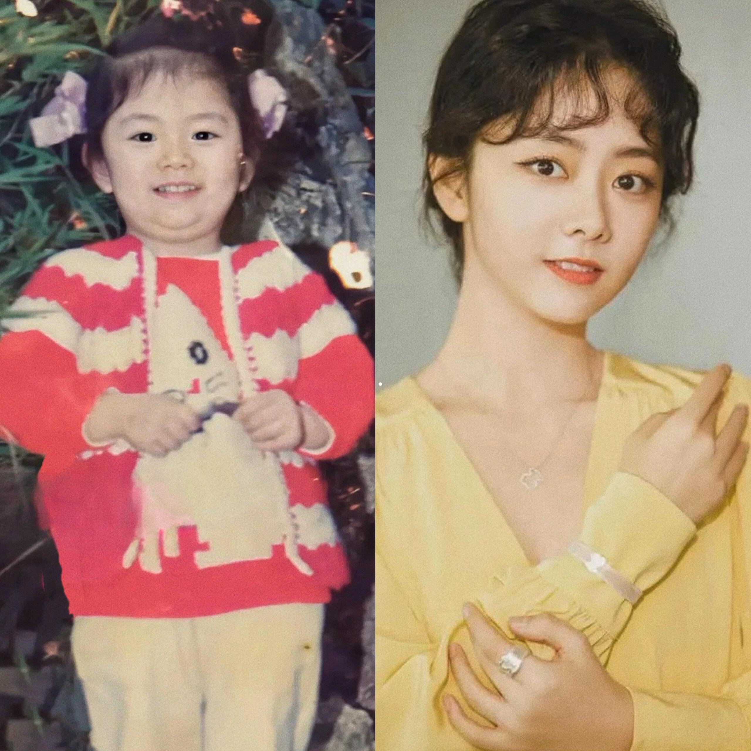 女大十八变女明星小时候和成大后的照片对比