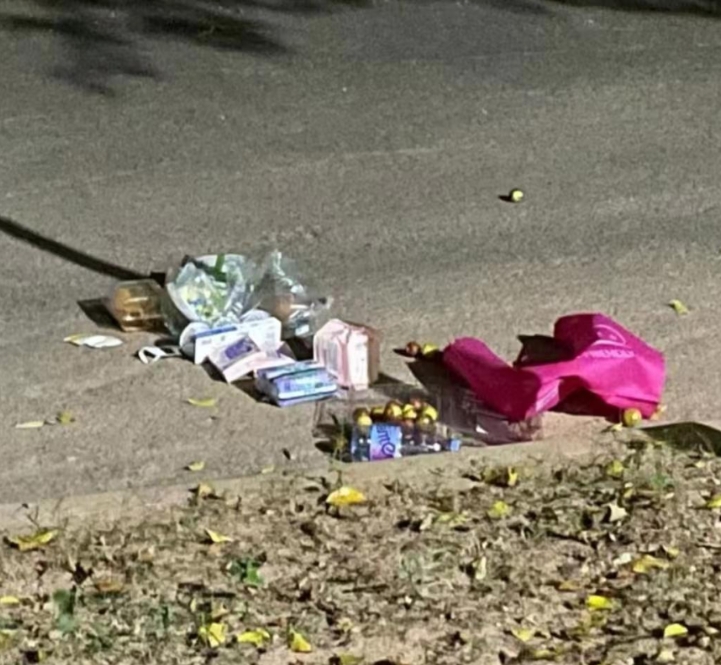 分享生活[比心]昨晚加班回家，在马路上看到了这些，目瞪口呆的，这些东西怎么好好的