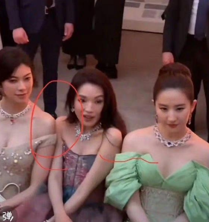挤人的好像不是刘亦菲吧，明明是浅色衣服的女士吧￼￼￼