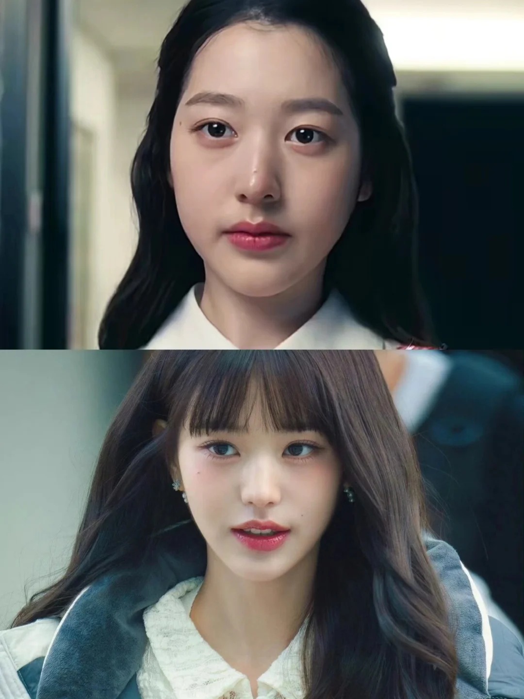 有一瞬同党得基因很公平......
这俩姐妹都中了基因彩票吧！妹妹精致爱豆相，姐