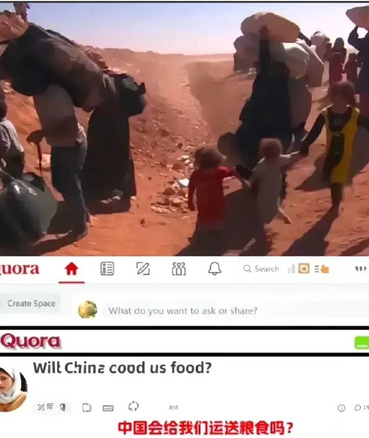 还有脸叫中国提供粮食！叙利亚的网友们希望我们能运送粮食给他们，但他们选择的是理想